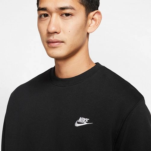 Nike кофта NSW CLUB CRW (Black), XL