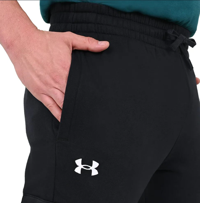 Under Armour штаны Rival Fleece Cargo Jogger (Black), M