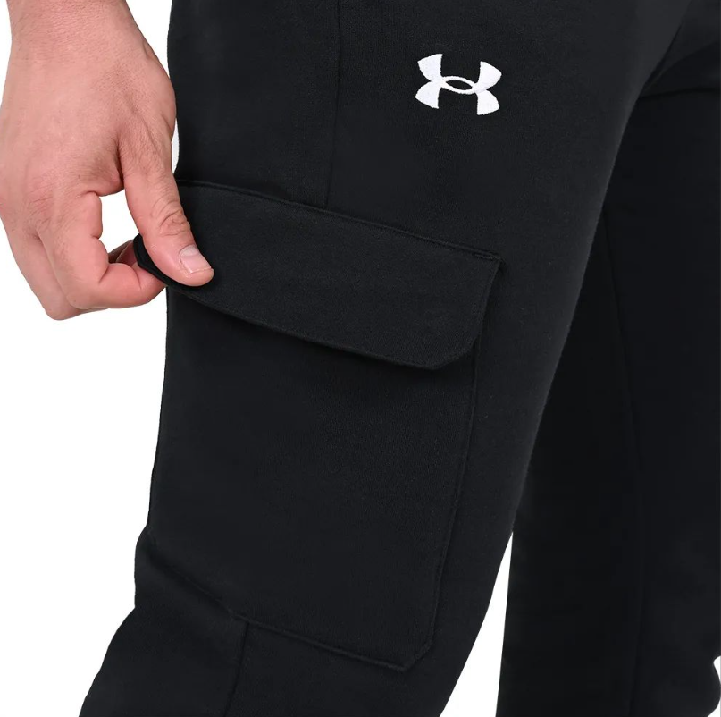 Under Armour штаны Rival Fleece Cargo Jogger (Black), M