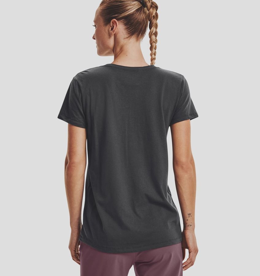 Under Armour жіноча футболка Logo Script (Jet Gray), S