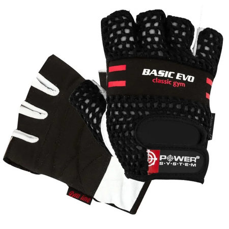 Power System перчатки для тренувань Basic EVO (Black/Red), XL